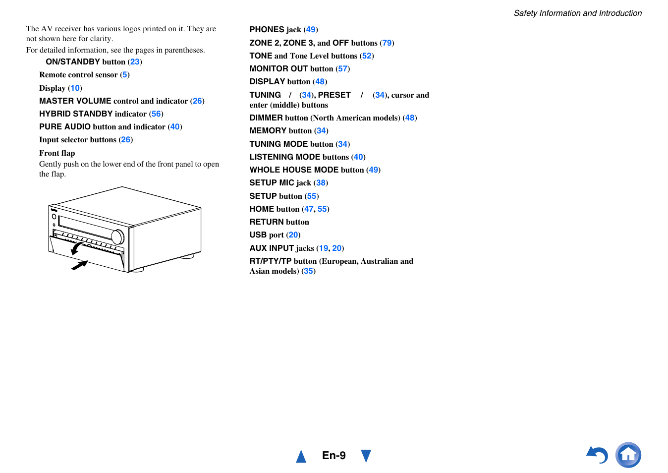 En-9 | Onkyo AV Receiver TX-NR818 User Manual | Page 9 / 156