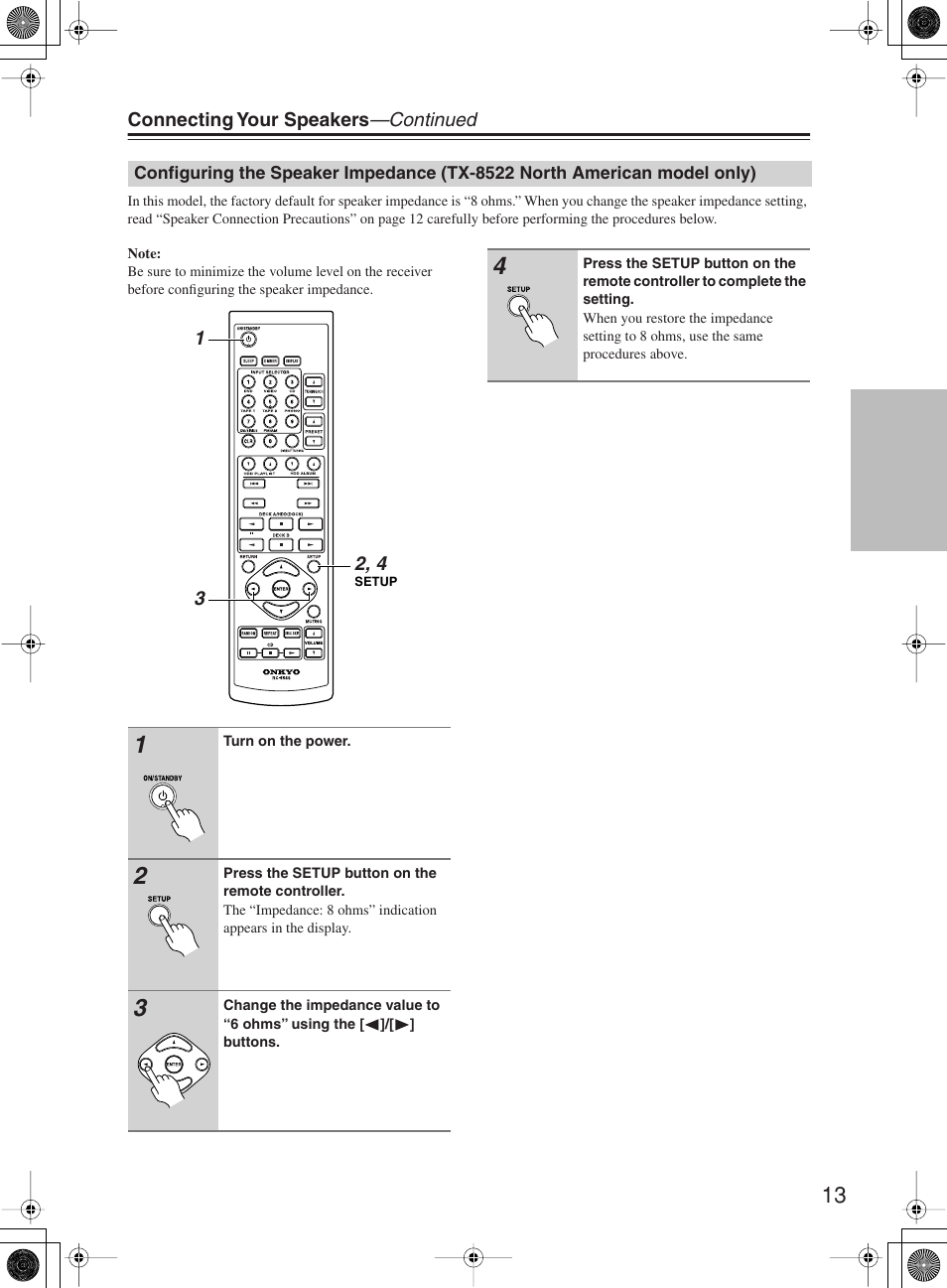 Onkyo TX-8222 User Manual | Page 13 / 36