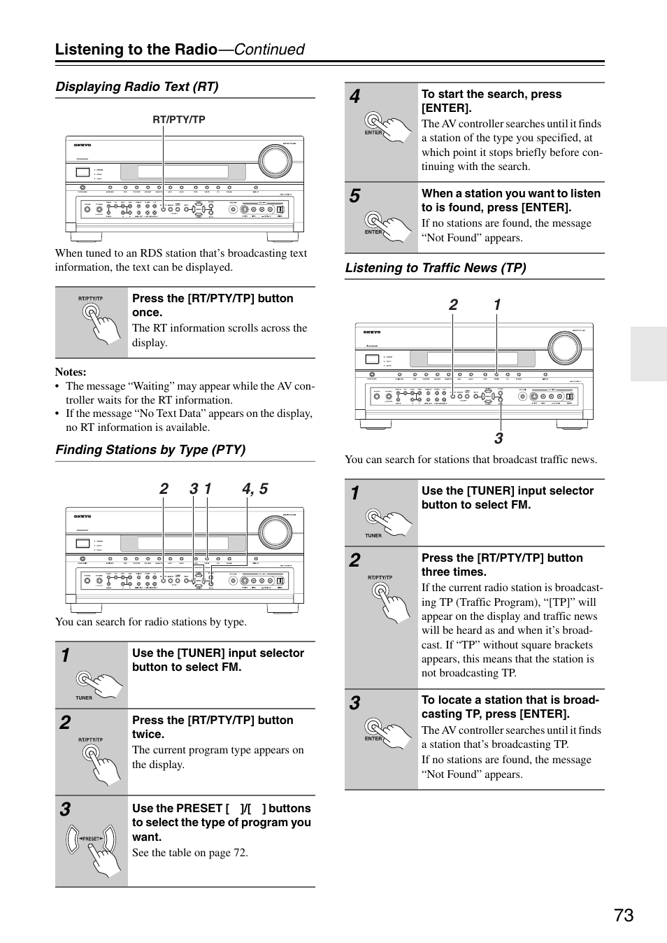 Onkyo PR-SC886 User Manual | Page 73 / 134