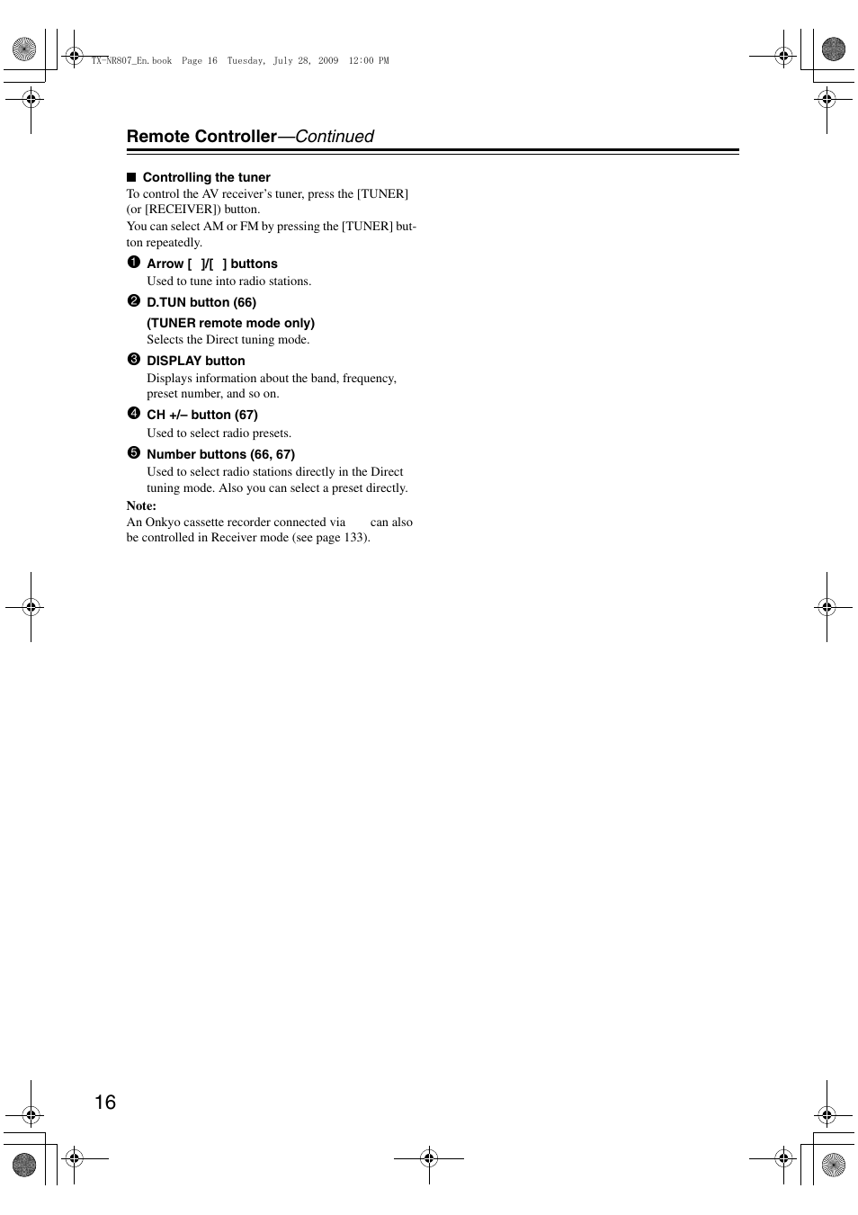 Onkyo HT-RC180 User Manual | Page 16 / 148