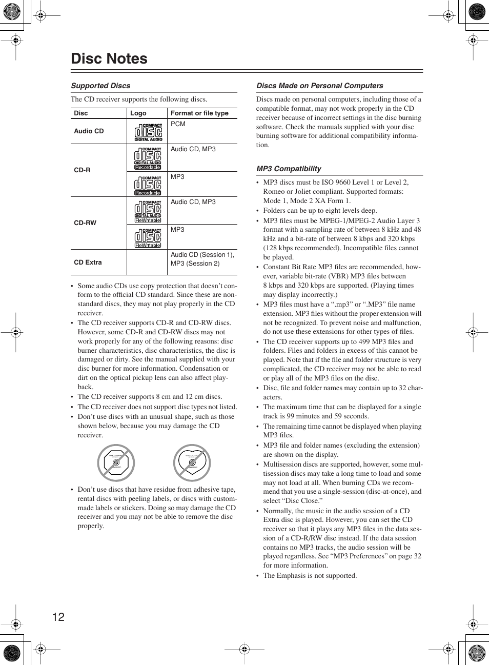 Onkyo CR-B8 User Manual | Page 12 / 56