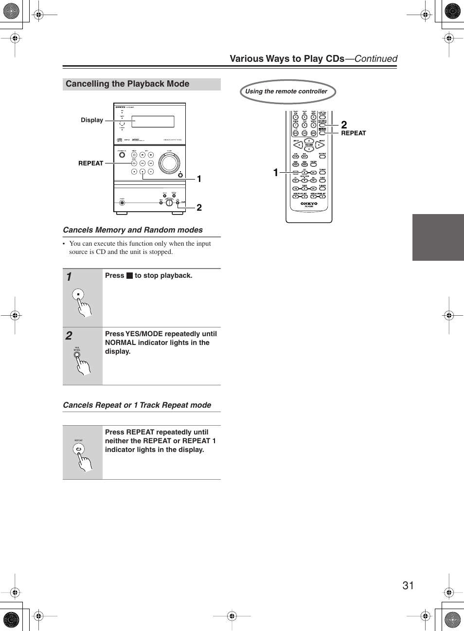 Onkyo CR-B8 User Manual | Page 31 / 56