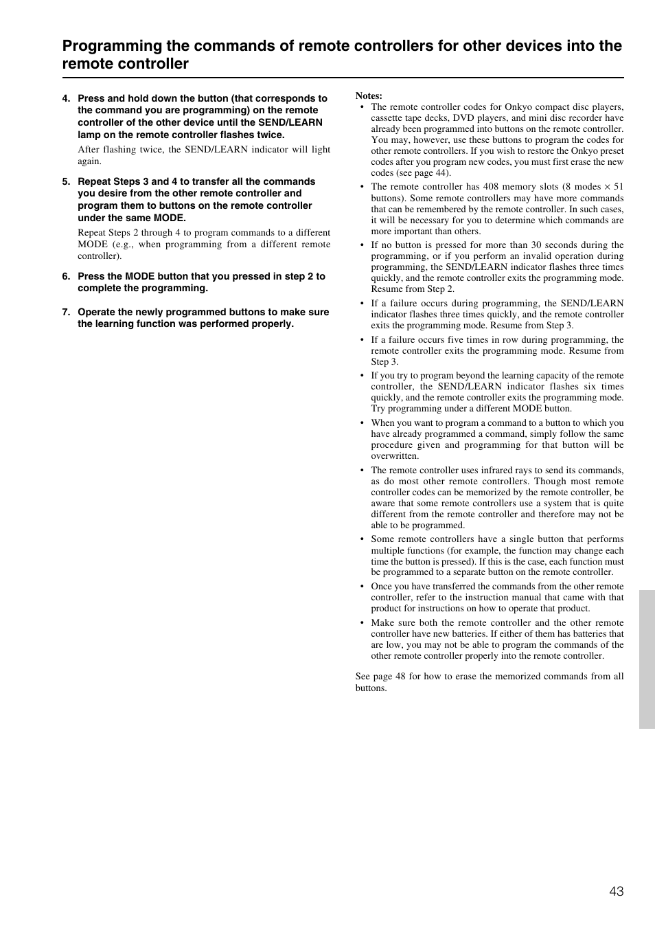 Onkyo TX-DS595 User Manual | Page 43 / 52