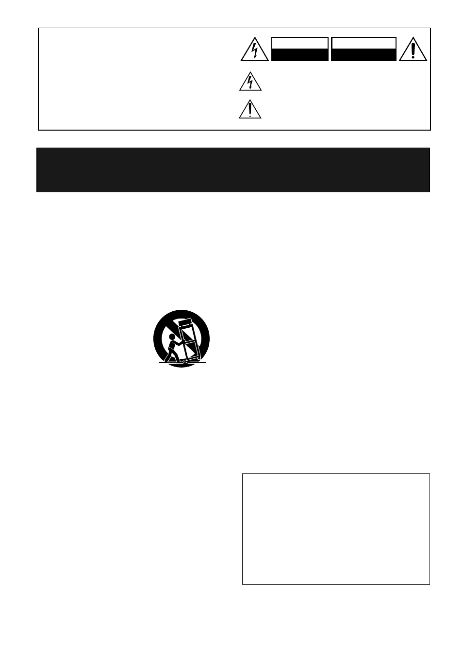 Important safeguards, A. the power-supply cord or the plug has been dama, B. objects have fallen, or liquid has been spilled | C. the appliance has been exposed to rain; or, D. the appliance does not appear to operate normal, E. the appliance has been dropped, or the enclosur, Warning, Caution, Avis | Onkyo PHC-5 User Manual | Page 2 / 20