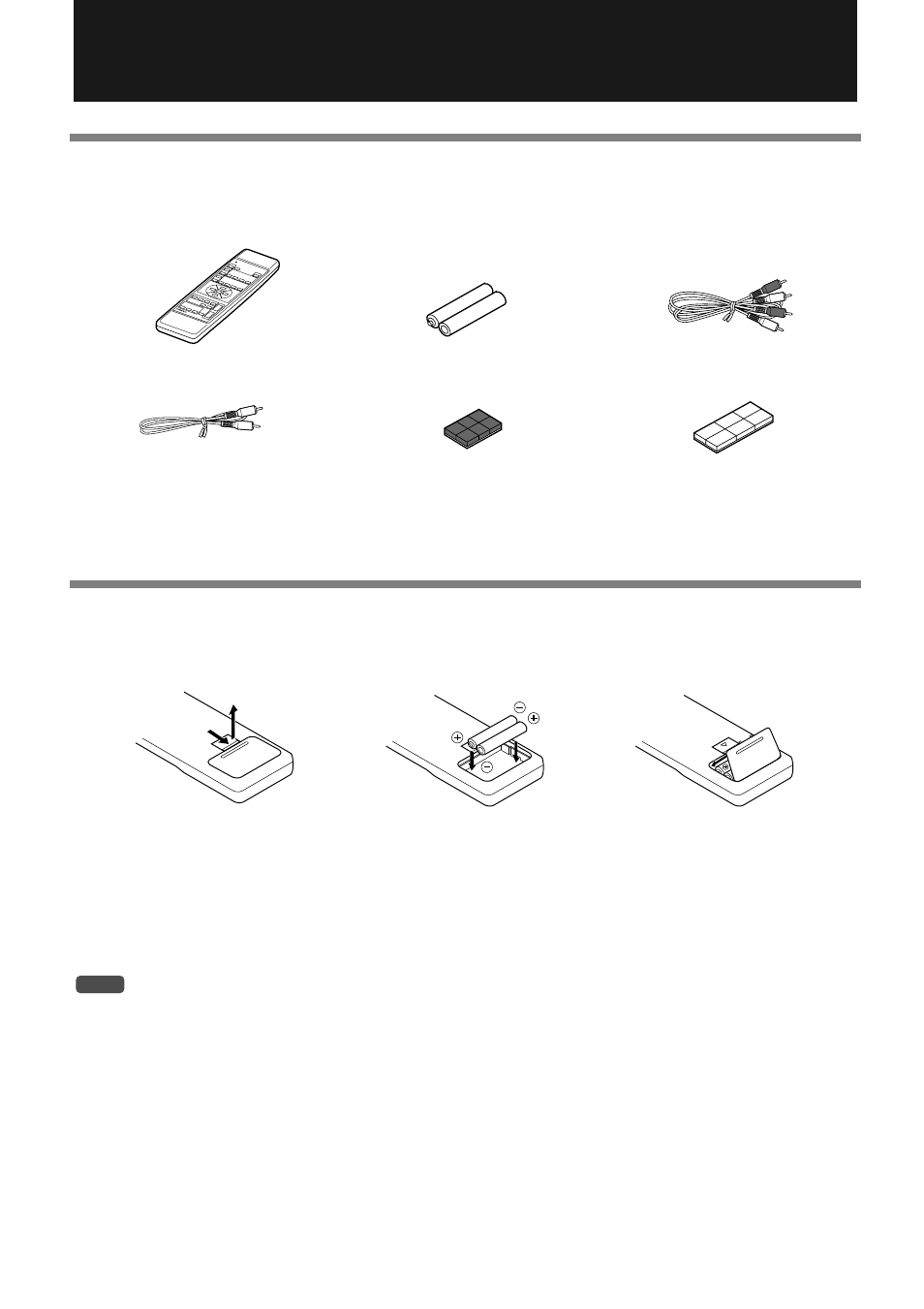 Package contents, Checking the package contents, Installing batteries | Onkyo PHC-5 User Manual | Page 4 / 20