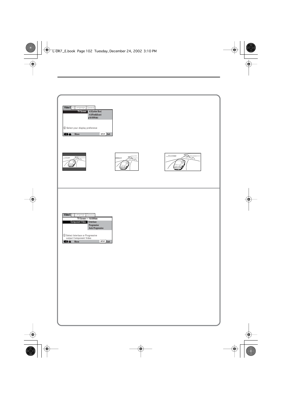 Customizing the function settings | Onkyo L-DR7 User Manual | Page 102 / 128