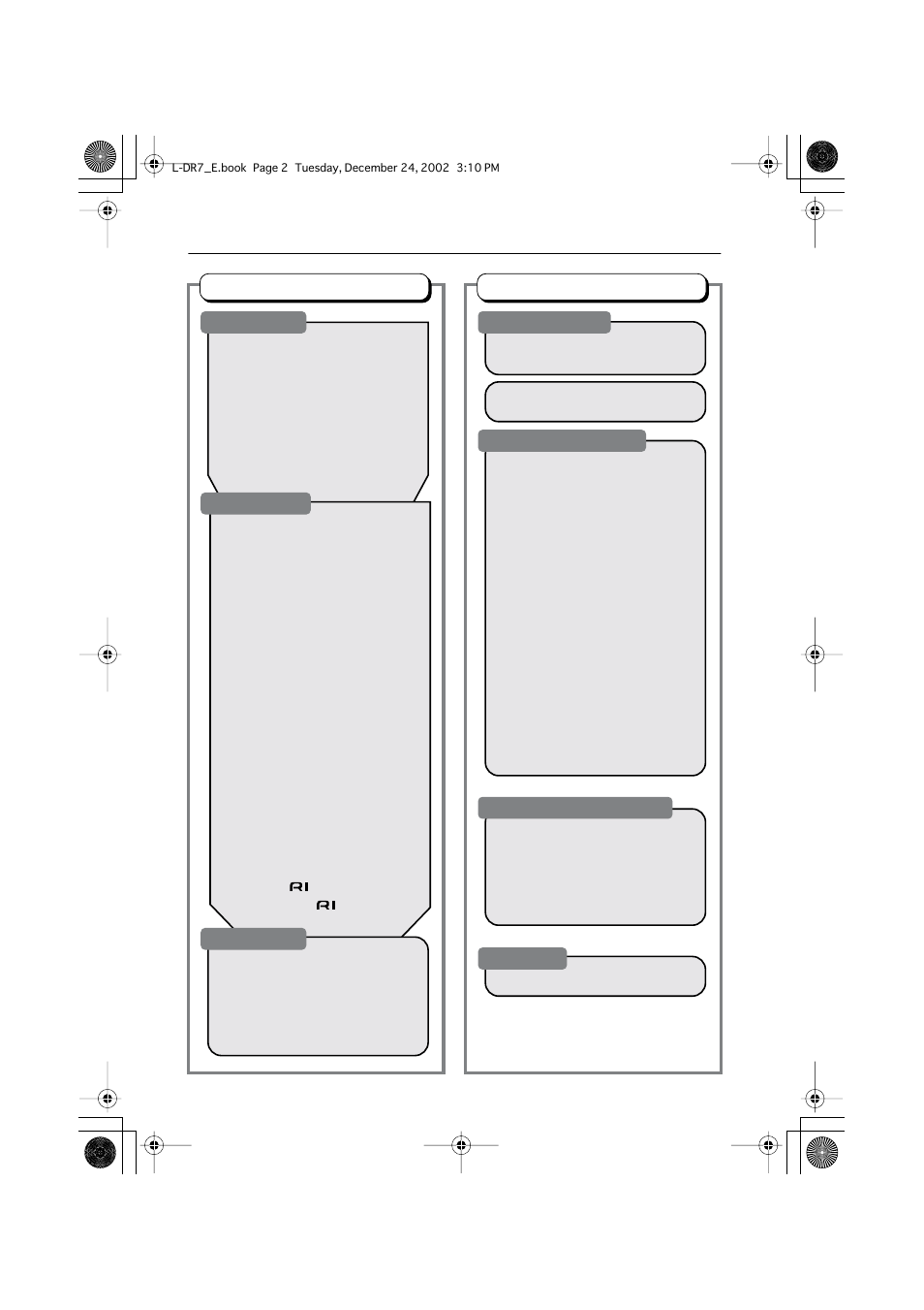 Onkyo L-DR7 User Manual | Page 2 / 128