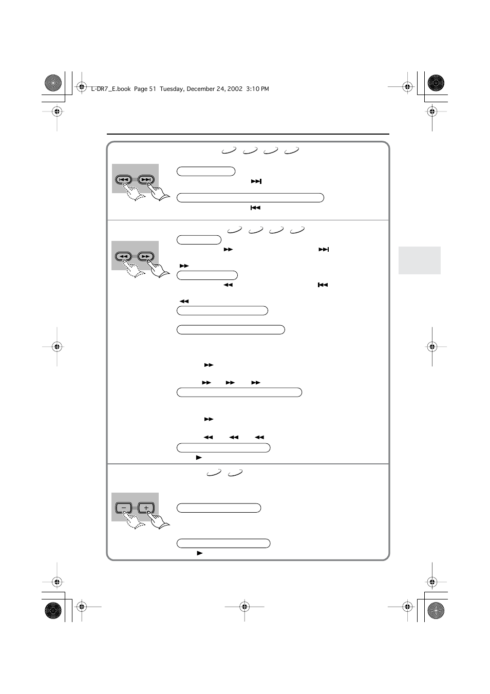 Playing dvds, video cds, cds and mp3s | Onkyo L-DR7 User Manual | Page 51 / 128