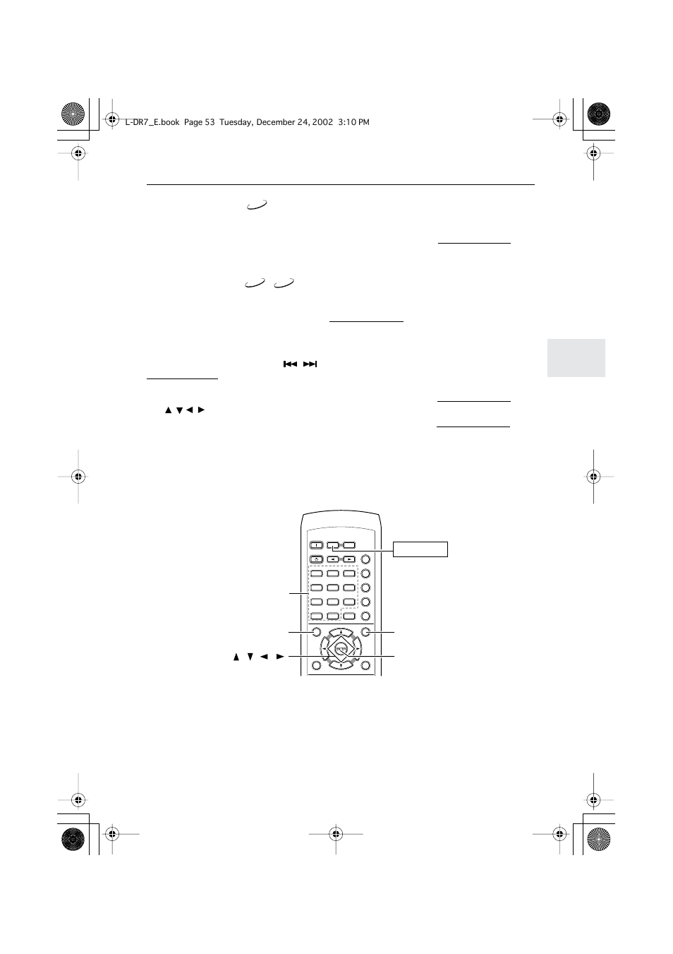 Using the disc menu and title menu, About the disc menu, About the title menu | Using the disc menu and title, Menu, Menu top menu enter receiver / / / number buttons | Onkyo L-DR7 User Manual | Page 53 / 128