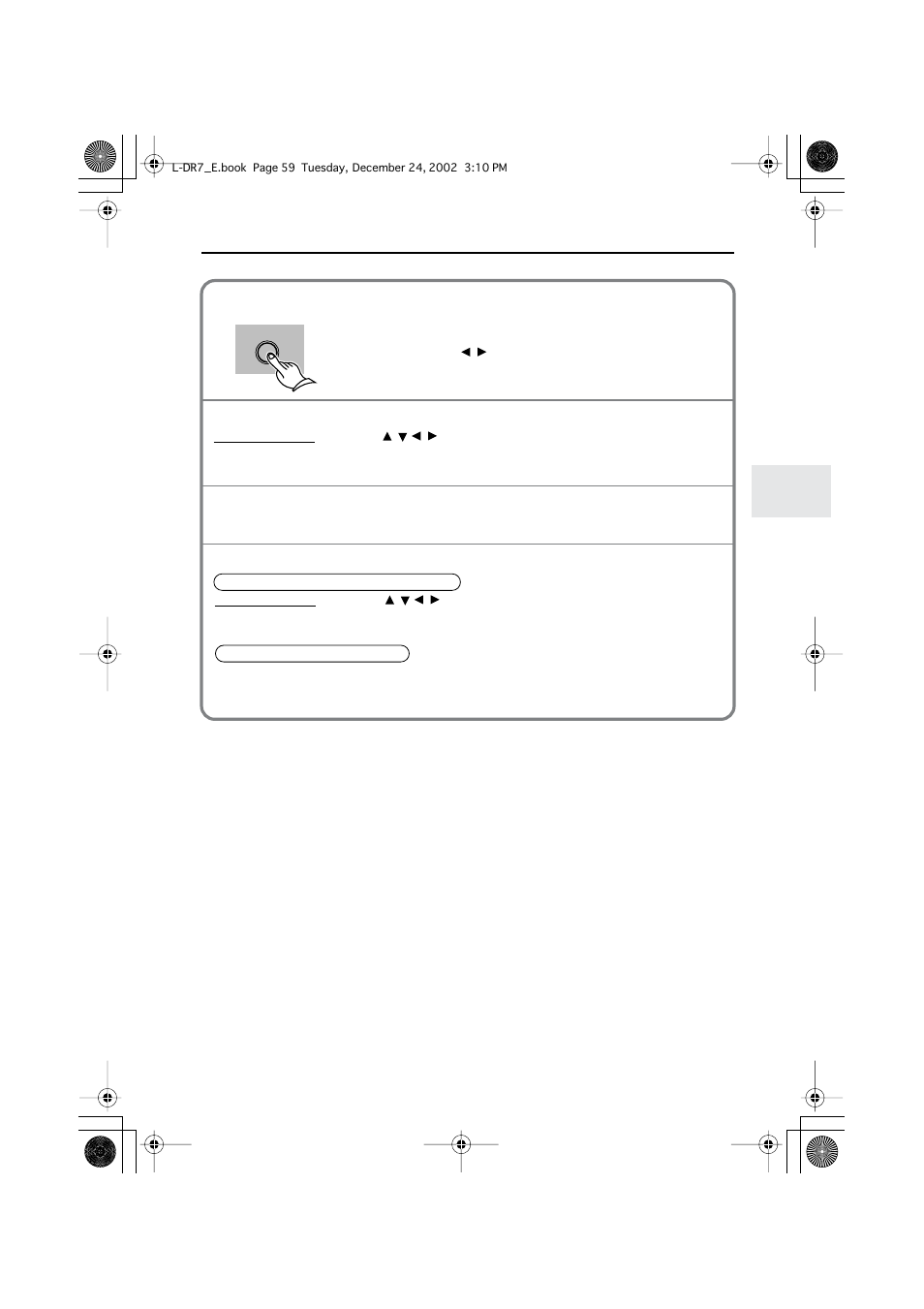 Playback alternatives — program playback | Onkyo L-DR7 User Manual | Page 59 / 128