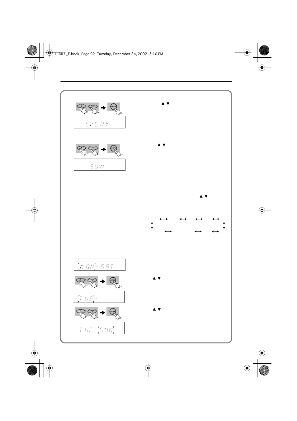 Using the timer functions | Onkyo L-DR7 User Manual | Page 92 / 128