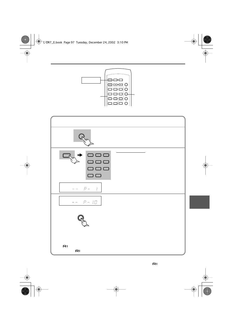 Recording | Onkyo L-DR7 User Manual | Page 97 / 128