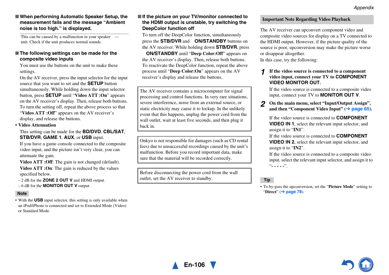 En-106 | Onkyo AV Receiver TX-NR5010 User Manual | Page 106 / 168