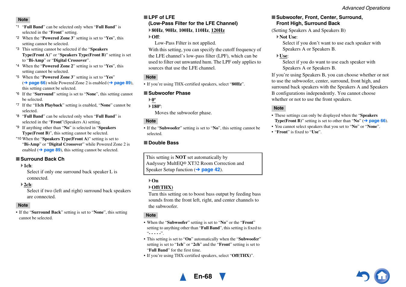 Surround, En-68 | Onkyo AV Receiver TX-NR5010 User Manual | Page 68 / 168