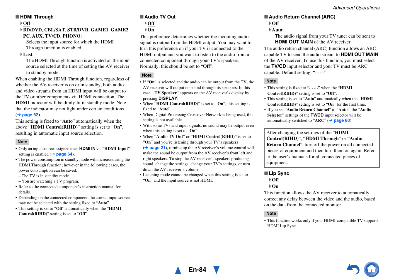 En-84 | Onkyo AV Receiver TX-NR5010 User Manual | Page 84 / 168