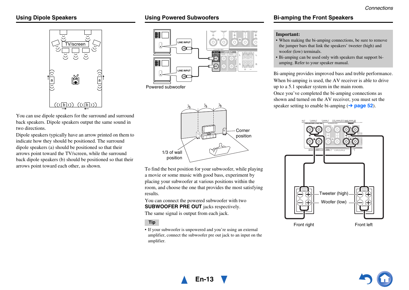 En-13, Line input | Onkyo AV RECEIVER HT-RC470 User Manual | Page 13 / 144