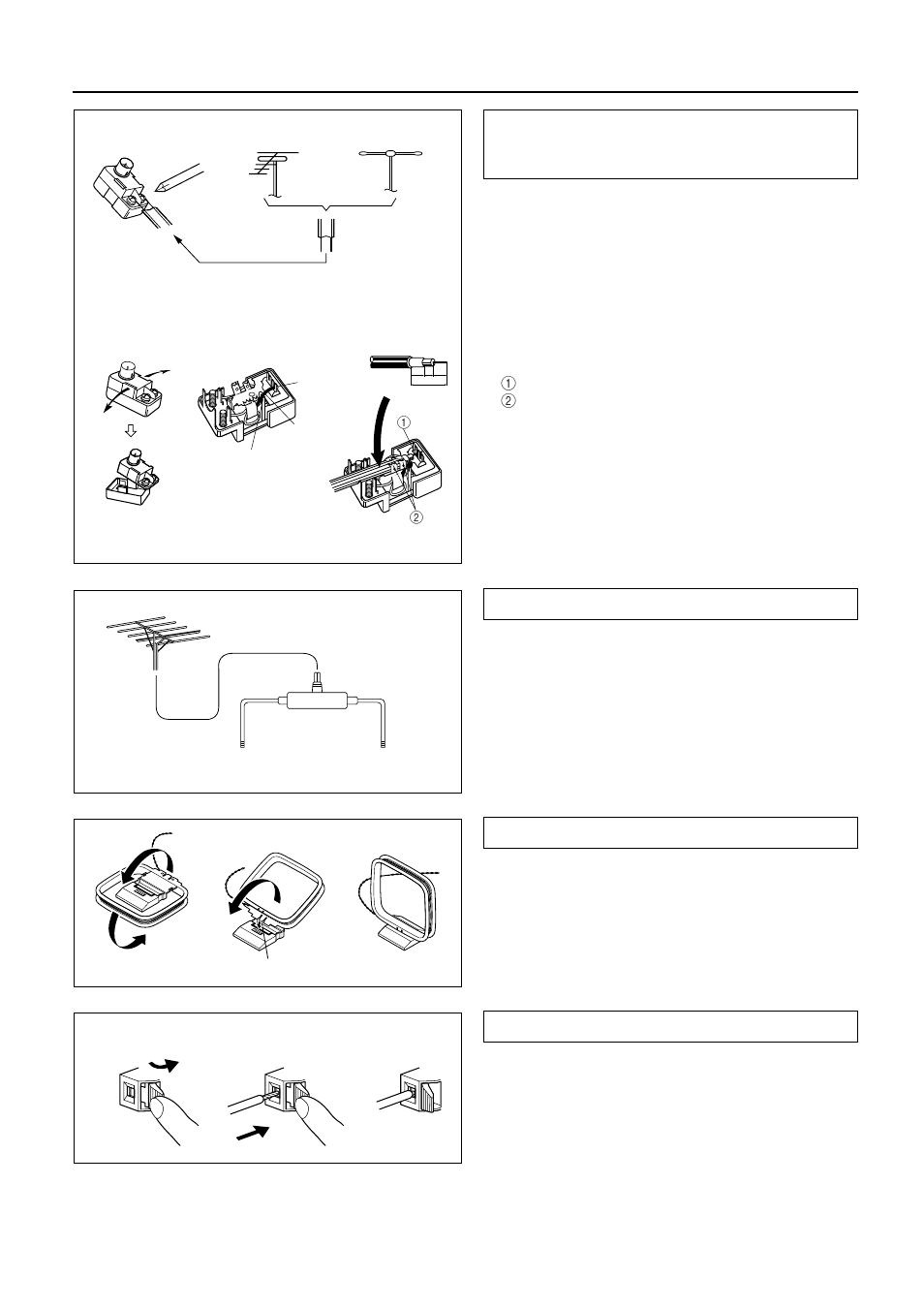 Making antenna connections | Onkyo TX-DS575x User Manual | Page 12 / 44