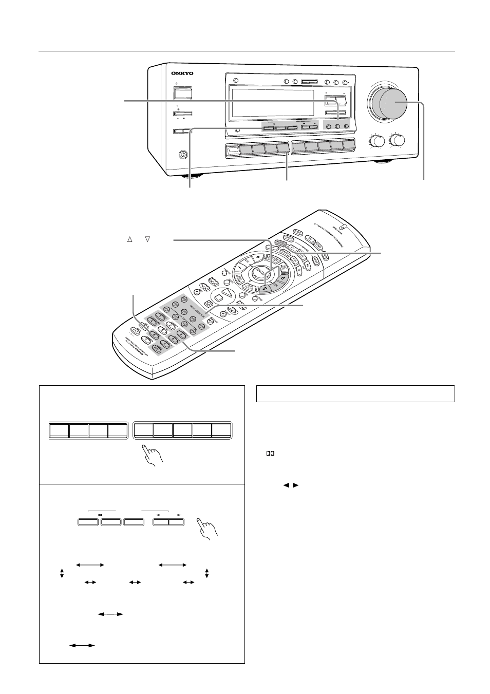 Using listening mode, Playing the dolby digital source, Playing the dts source | Dolby digital dolby digital (stereo) | Onkyo TX-DS575x User Manual | Page 22 / 44