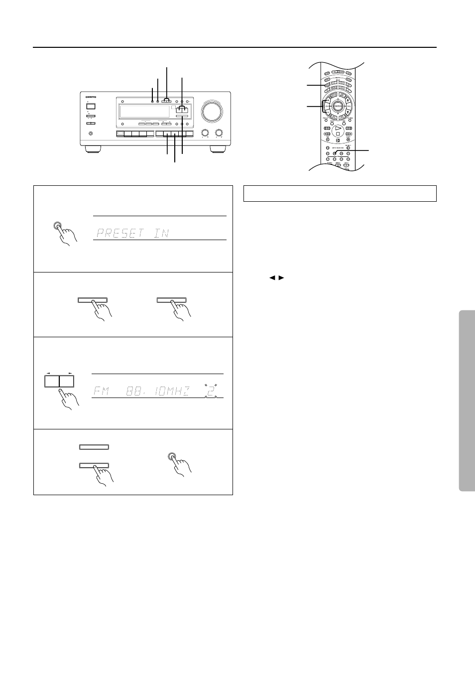 Using preset radio stations | Onkyo TX-DS575x User Manual | Page 25 / 44