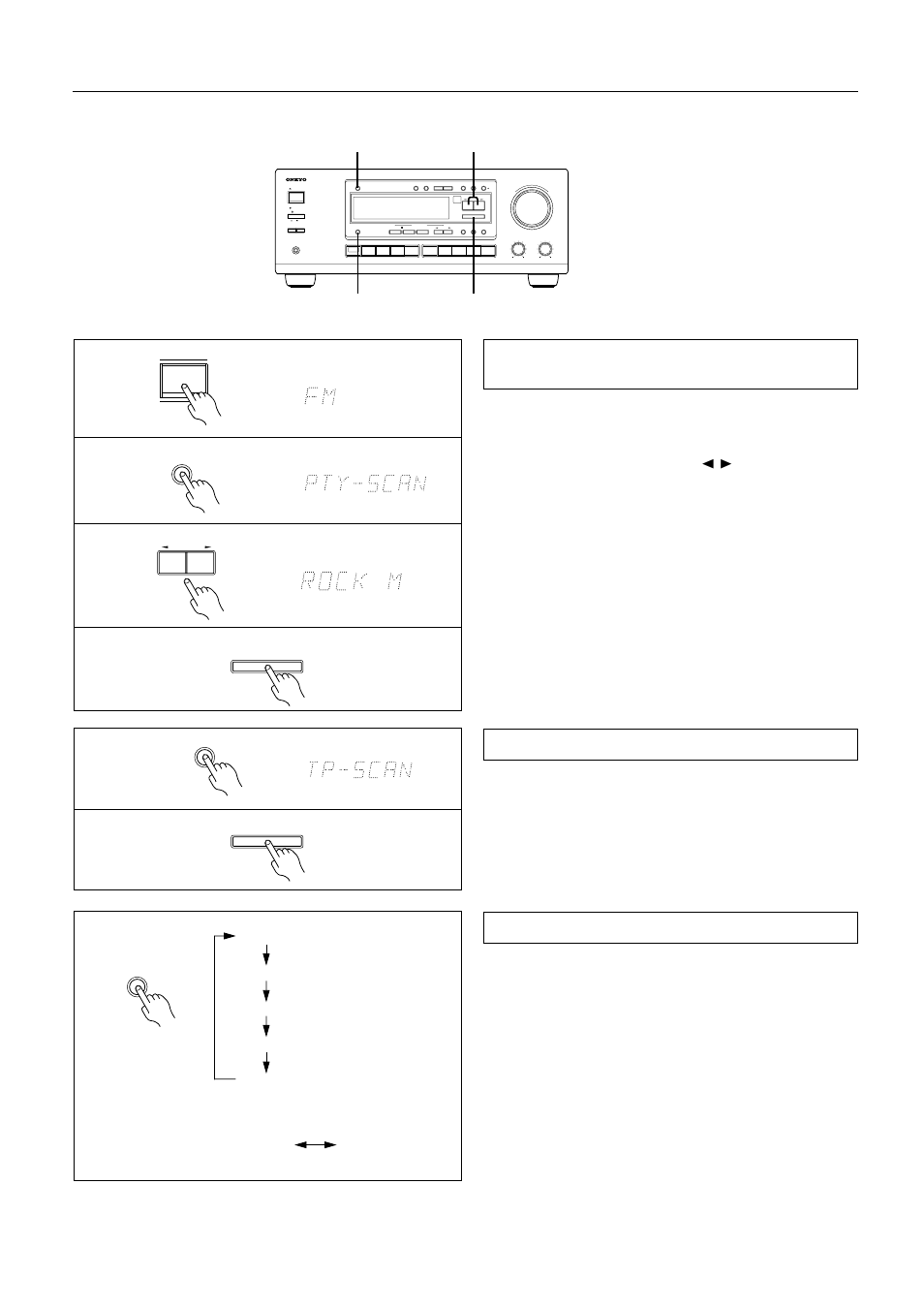 Receiving rds broadcasts, European models only) | Onkyo TX-DS575x User Manual | Page 28 / 44