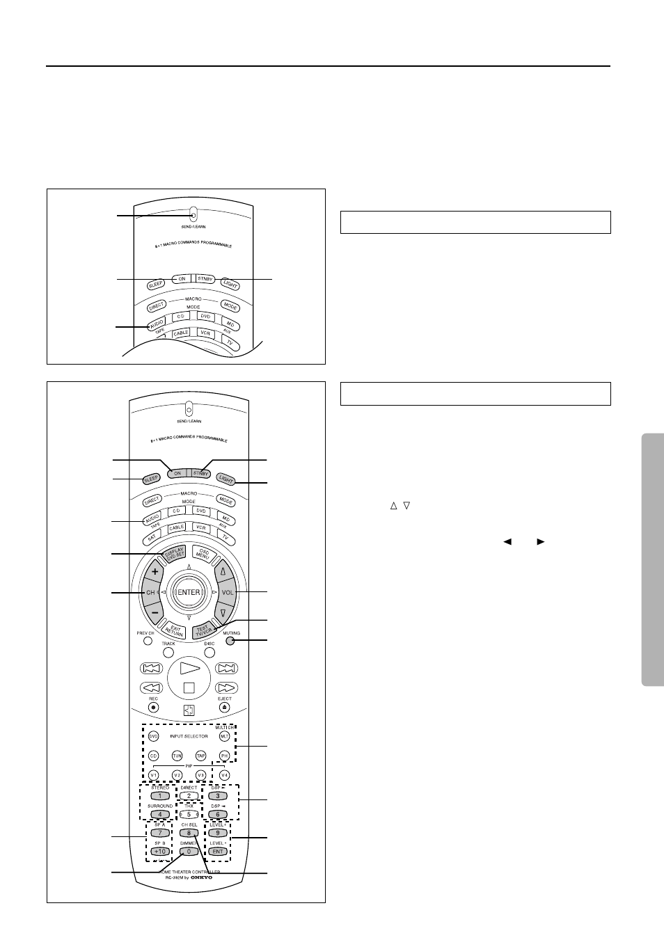 Using the remote controller | Onkyo TX-DS575x User Manual | Page 31 / 44