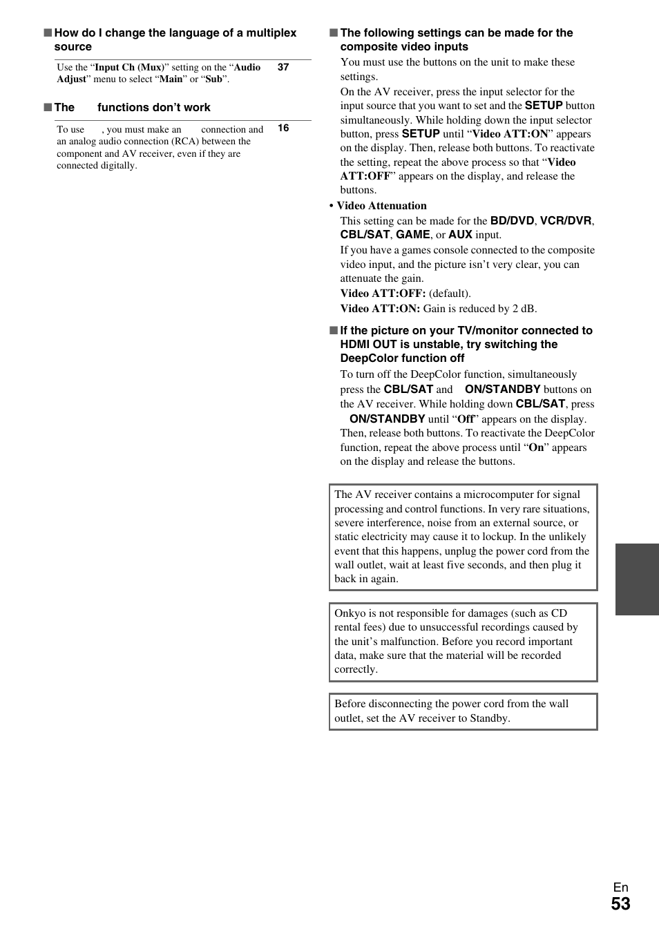 Onkyo HT-R590 User Manual | Page 53 / 60