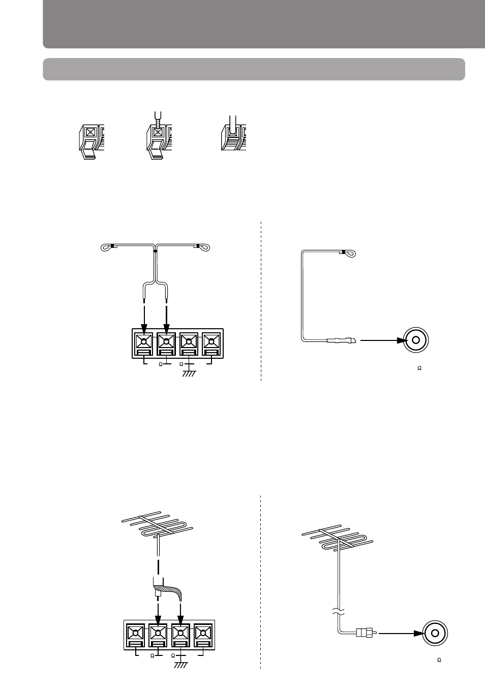 Antenna connections, Connecting the fm antenna | Onkyo T-405X User Manual | Page 10 / 32