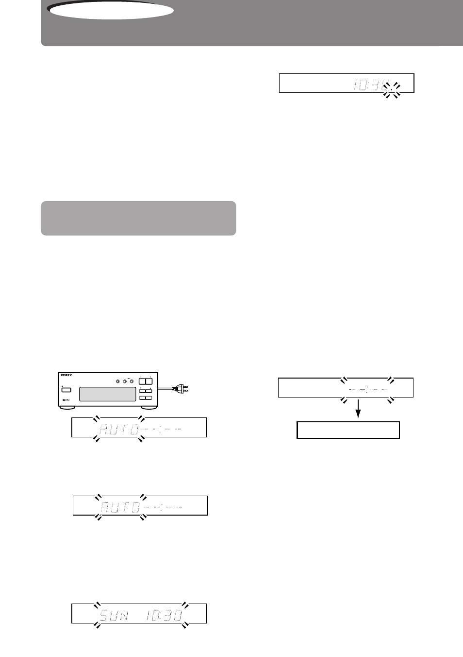 Operation, Setting the clock | Onkyo T-405X User Manual | Page 12 / 32