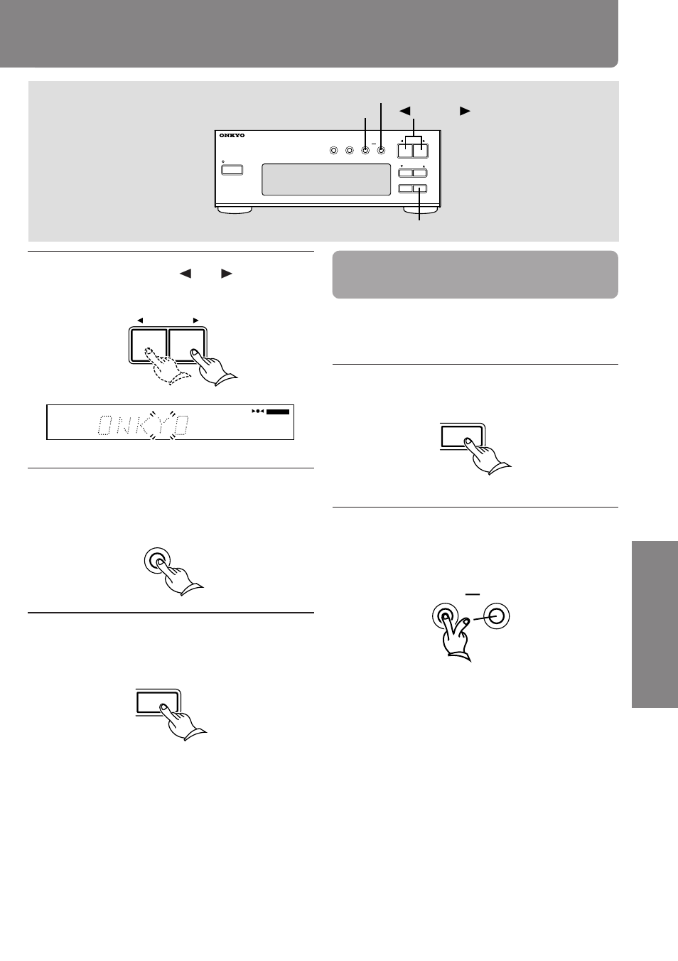 Press the character button | Onkyo T-405X User Manual | Page 21 / 32