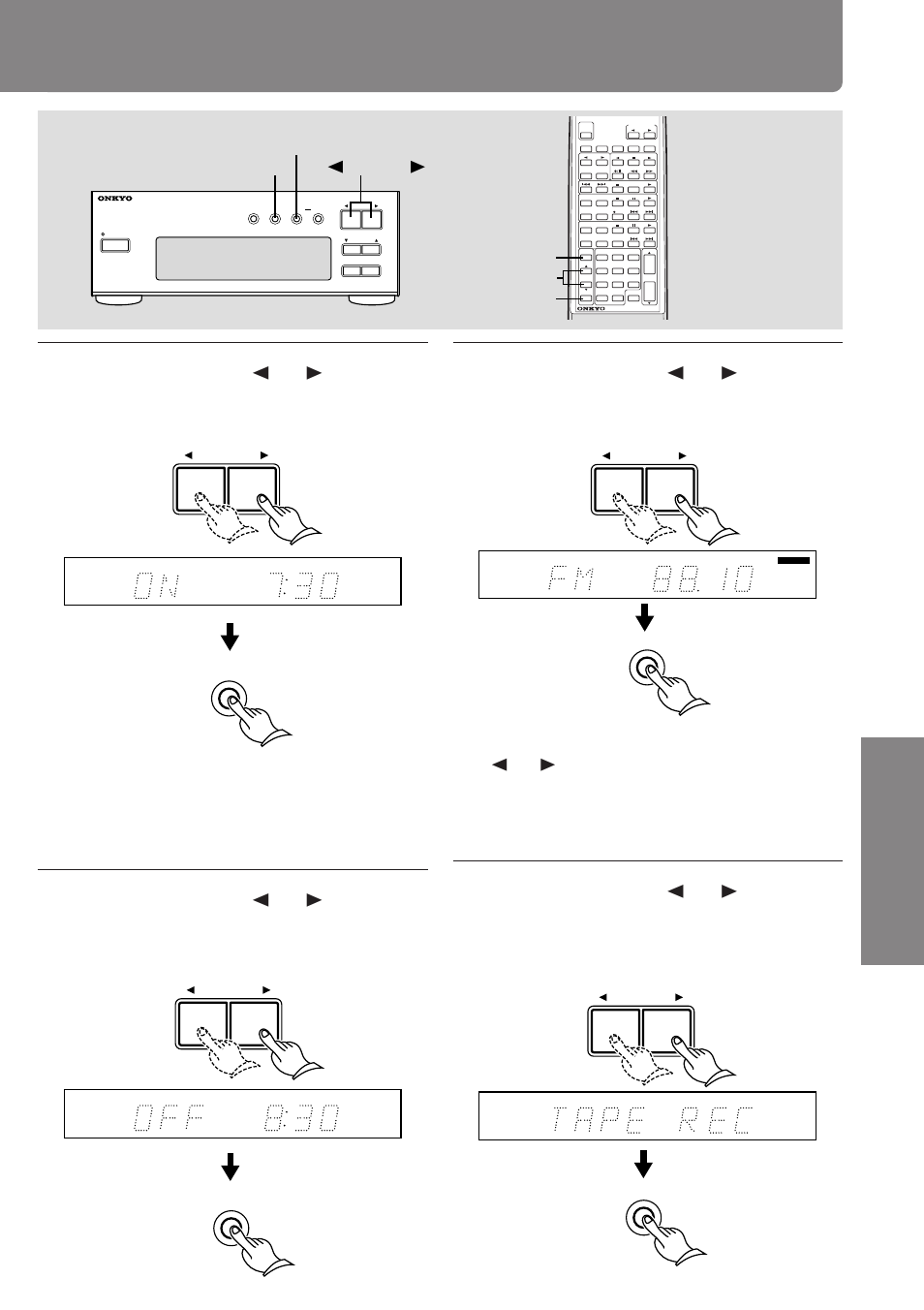 Continued on the next page) | Onkyo T-405X User Manual | Page 27 / 32