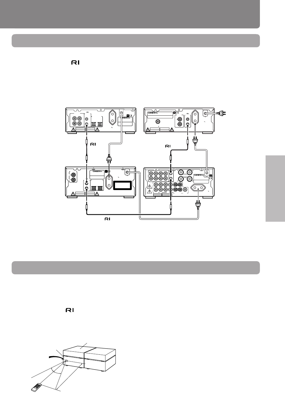 Using the remote controller, Remote control sensor | Onkyo T-405X User Manual | Page 7 / 32
