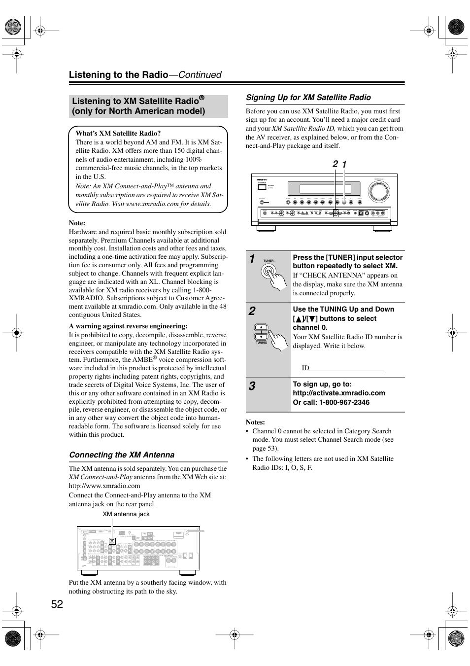 Listening to the radio —continued | Onkyo TX-SR803/803E User Manual | Page 52 / 104