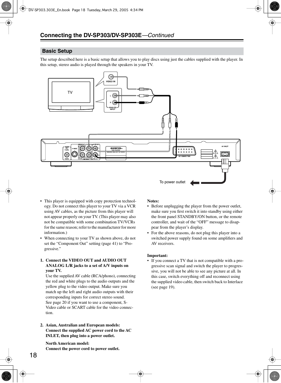 Onkyo DV-SP303 User Manual | Page 18 / 56