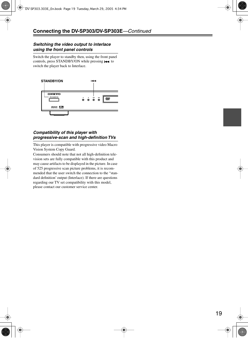 Onkyo DV-SP303 User Manual | Page 19 / 56