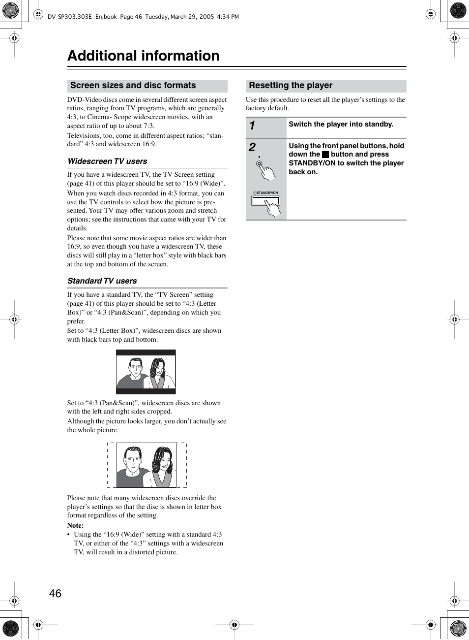 Additional information | Onkyo DV-SP303 User Manual | Page 46 / 56