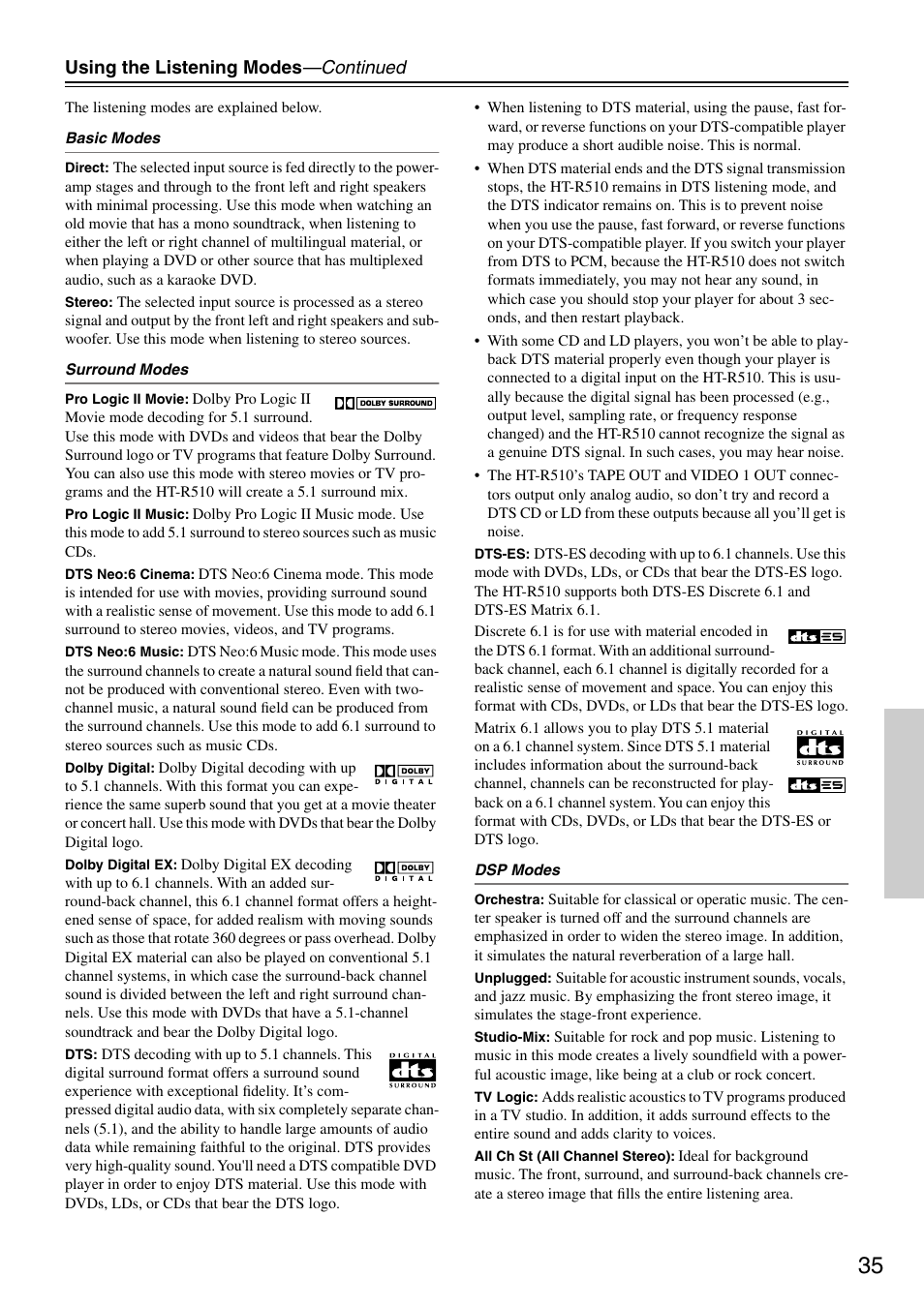 Onkyo HT-R510 User Manual | Page 35 / 48