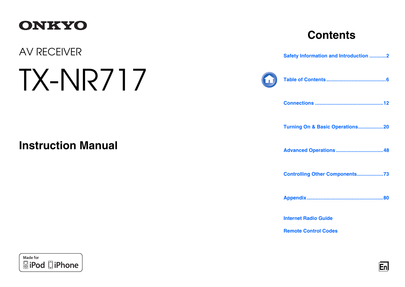 Onkyo TX-NR717 User Manual | 148 pages