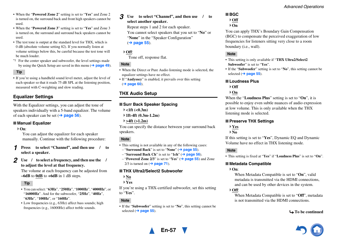 Equalizer settings, En-57 | Onkyo TX-NR717 User Manual | Page 57 / 148