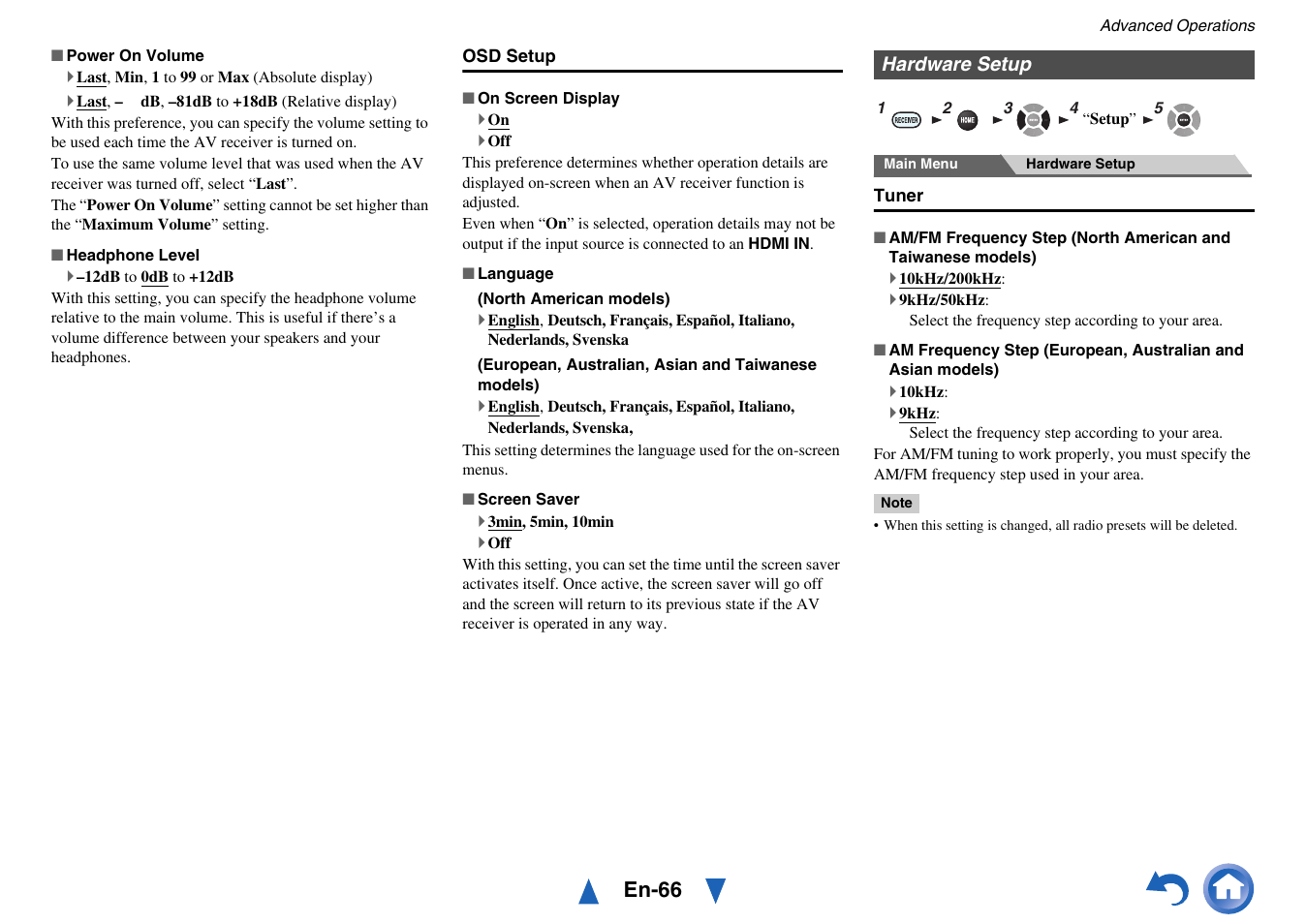 Hardware setup, En-66 | Onkyo TX-NR717 User Manual | Page 66 / 148