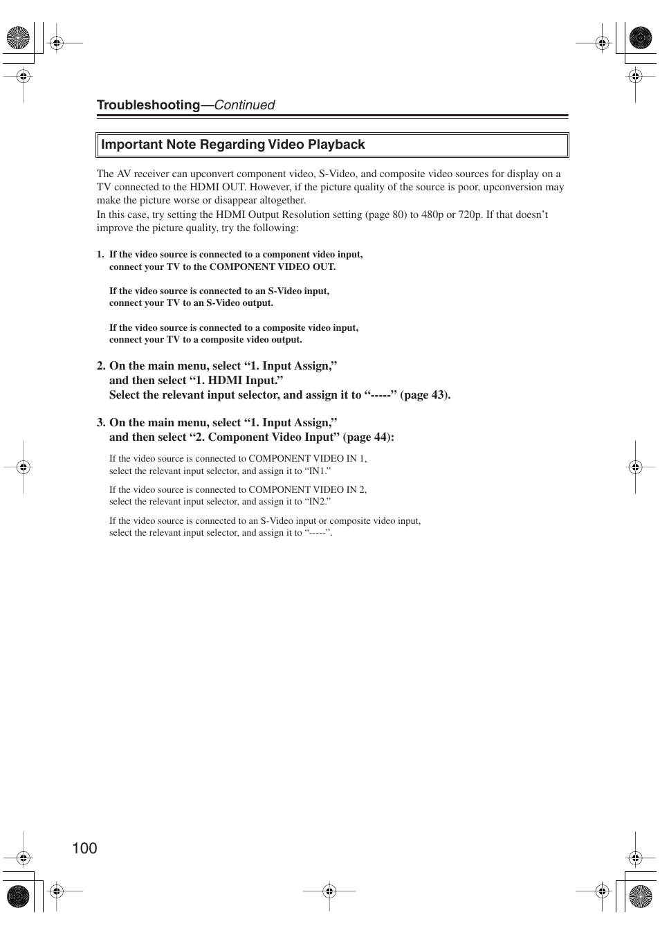 Onkyo TX-SR606 User Manual | Page 100 / 104