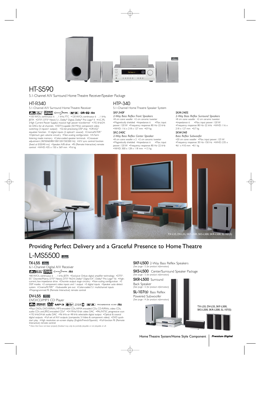 Onkyo HT-R340 User Manual | 10 pages