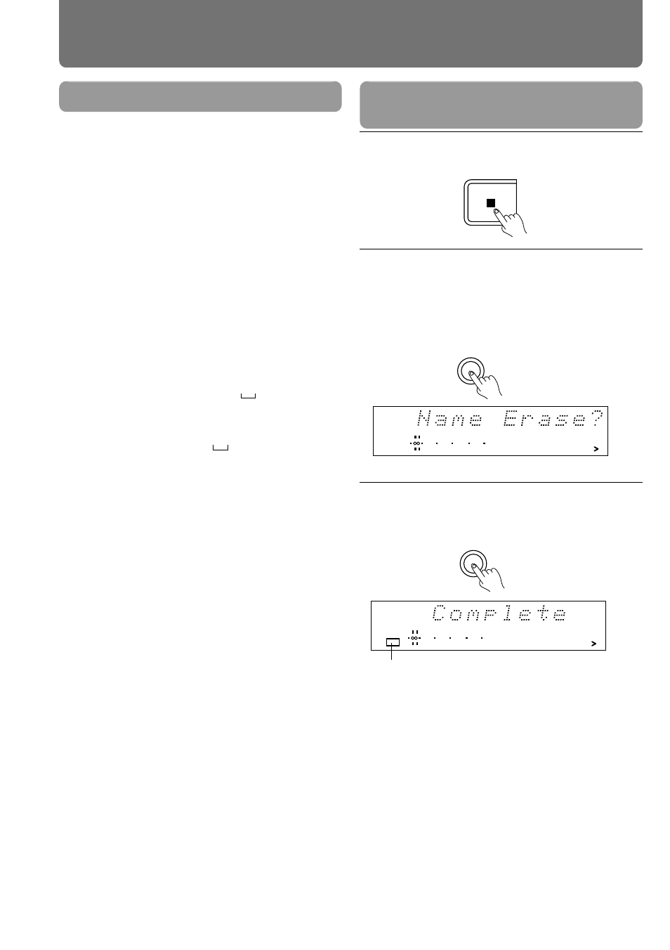 Preset titles for easy titling, Naming a track or disc (continued), Press the stop button | Press the edit/no button to display "name erase, Press the yes button, All track names and the disc name are erased, Lights when completed | Onkyo MD-105X User Manual | Page 44 / 56