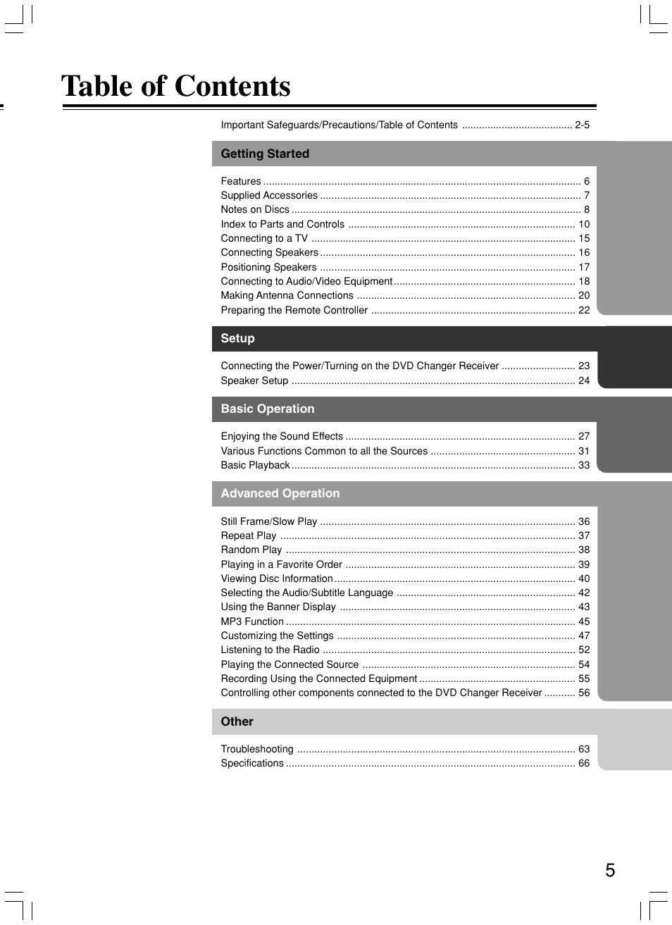 Onkyo DR-C500 User Manual | Page 5 / 68