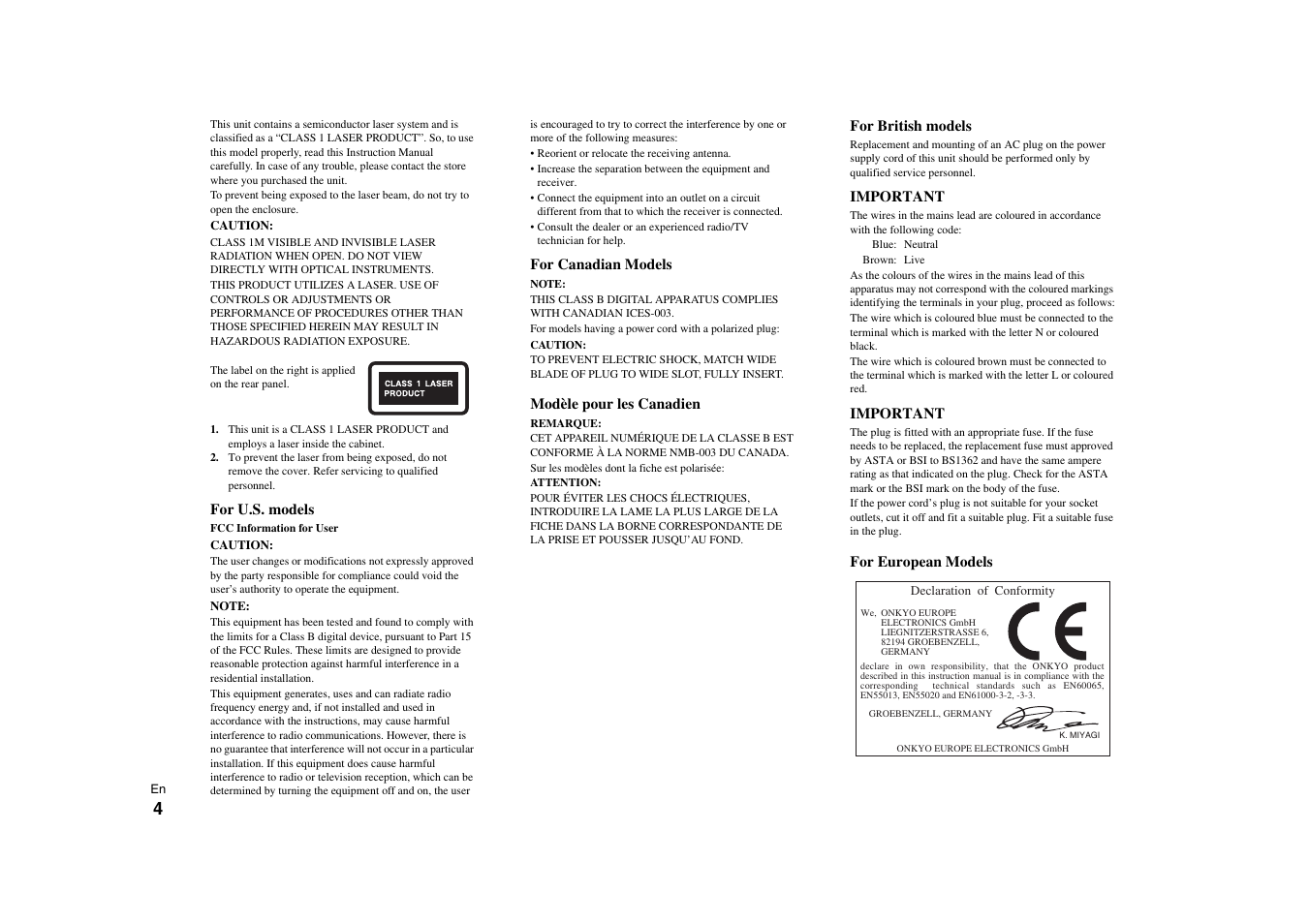 Onkyo C-7000R User Manual | Page 4 / 36