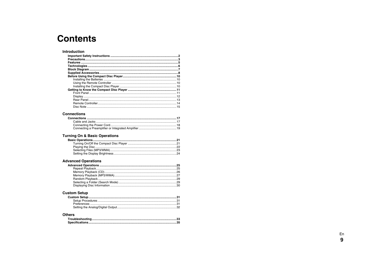 Onkyo C-7000R User Manual | Page 9 / 36