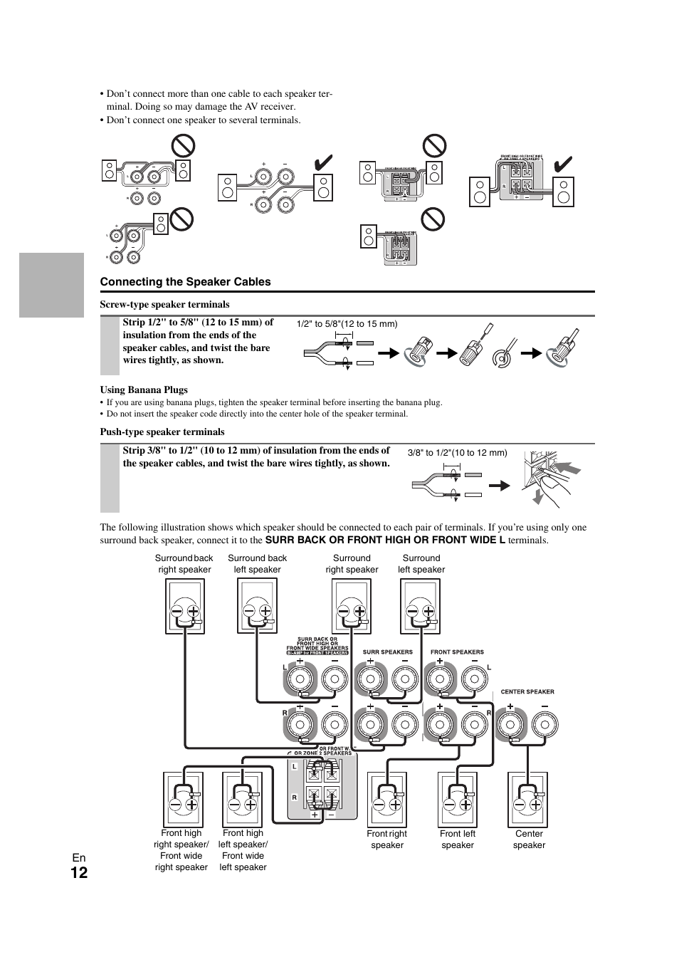 Onkyo HT-RC260 User Manual | Page 12 / 72