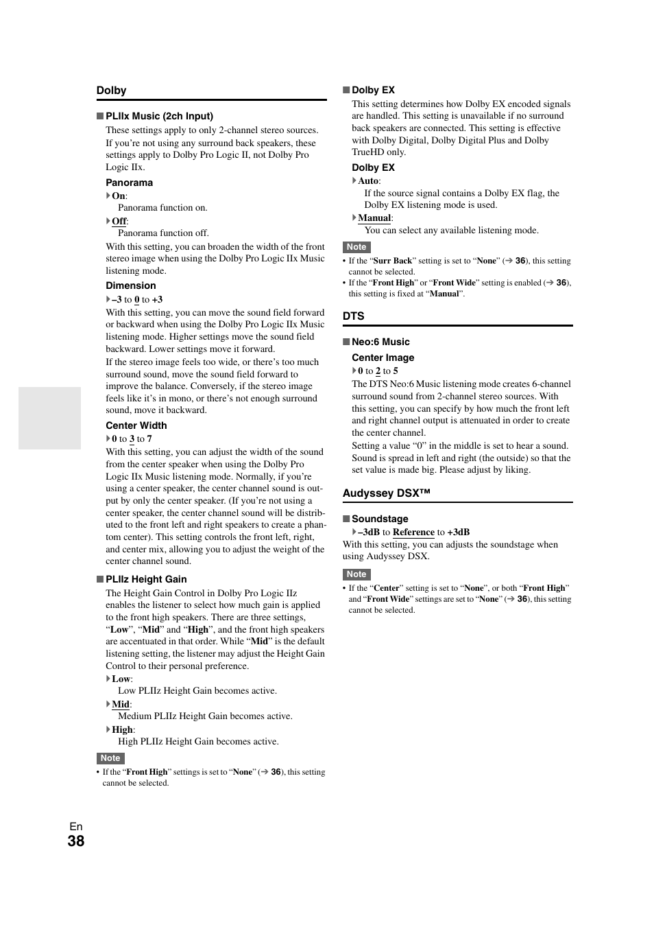 Onkyo HT-RC260 User Manual | Page 38 / 72