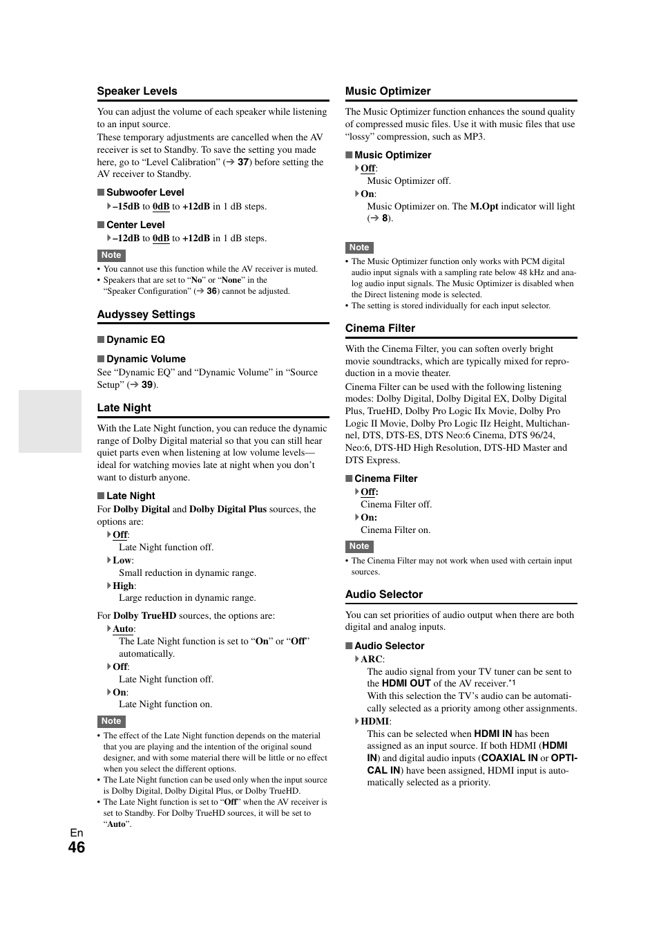 Onkyo HT-RC260 User Manual | Page 46 / 72