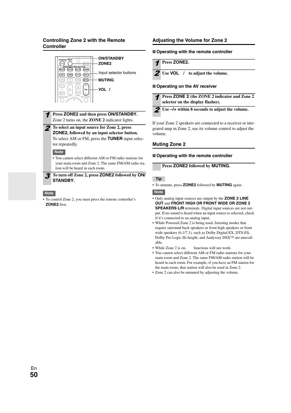 Onkyo HT-RC260 User Manual | Page 50 / 72