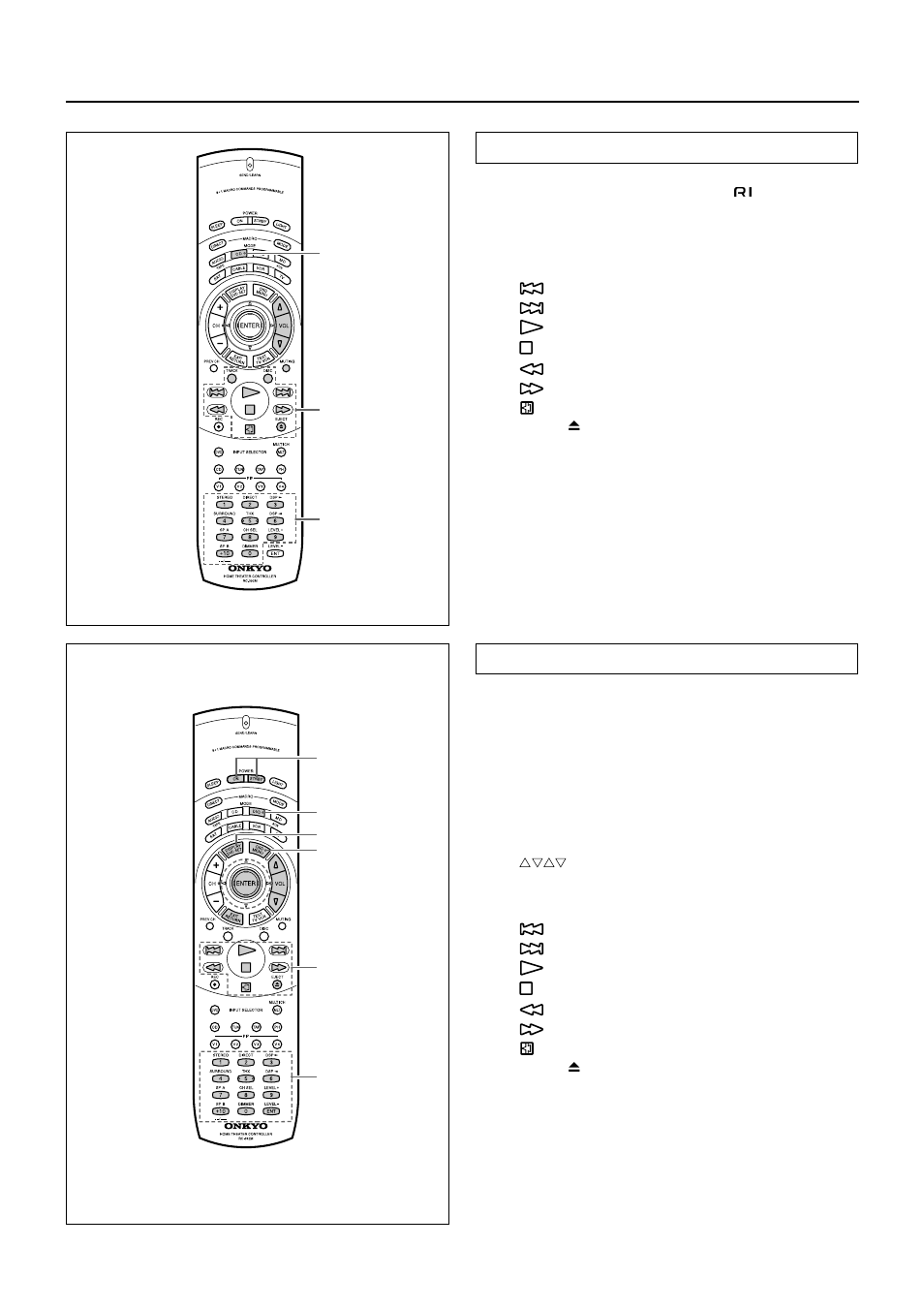 50 using the remote controller | Onkyo TX-DS676 User Manual | Page 50 / 64